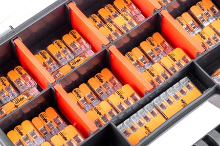Szybkozłączki Złączki Instalacyjne Zestaw 60 sztuk - 25x 221 2x4mm + 25x 3x4mm + 10x 5x4mm WAGO