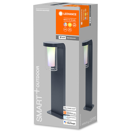 SŁUPEK ogrodowy lampa zewnętrzna stojąca SMART+ WiFi LED 10W 420 lm CASCADE 50cm LEDVANCE