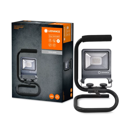 Naświetlacz Reflektor Roboczy LED 20W 1700lm 4000K IP65 Szary Halogen Przenośny WORKLIGHT S-STAND LEDVANCE 