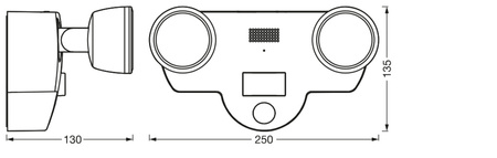 Lampa Ogrodowa Kinkiet Elewacyjny LED 16W 3000K Ciepła IP44 SMART+ z Kamerą WiFi z Czujnikiem Ruchu i Zmierzchu Ściemnialna Multispot LEDVANCE