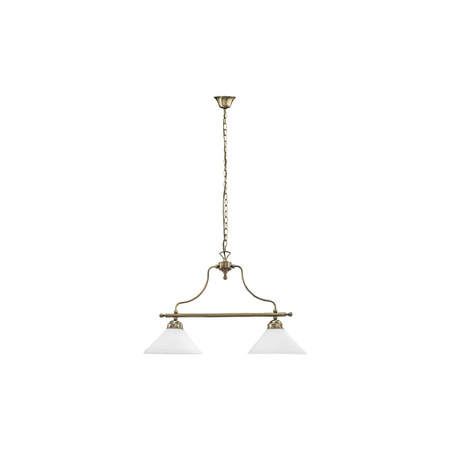 Lampa Sufitowa Wisząca Żyrandol 2x E27 Brązowy Klasyczny Marian Rabalux