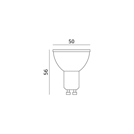 Żarówka LED GU10 Reflektor 5W 400lm 3000K Ciepła 120° Kobi
