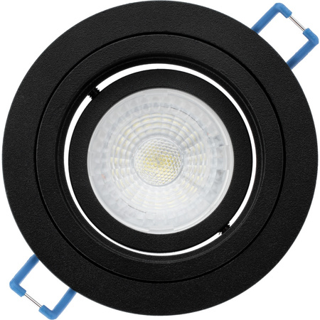 Oprawa HALOGENOWA Podtynkowa Ruchoma GU10 MR16 Okrągła Czarna CASSIO LUMILED
