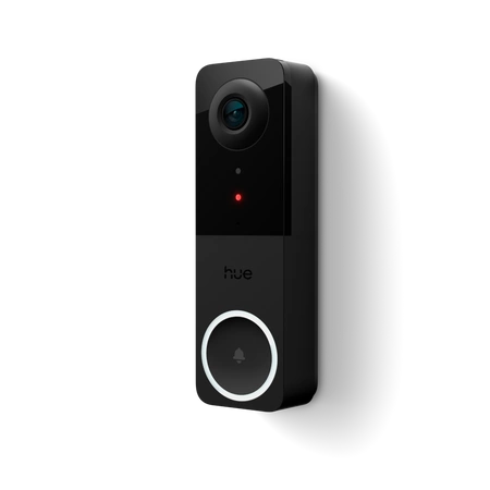 Inteligentny Wideodomofon Dzwonek do Drzwi z Kamerą 2K QHD 1440p CMOS Czarna SMART Zigbee WiFi Doorbell Secure Philips HUE