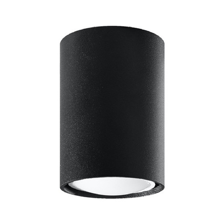 Lampa Sufitowa Oprawa Natynkowa SPOT TUBA GU10 Tubularna Czarna Nowoczesna Lagos Sollux