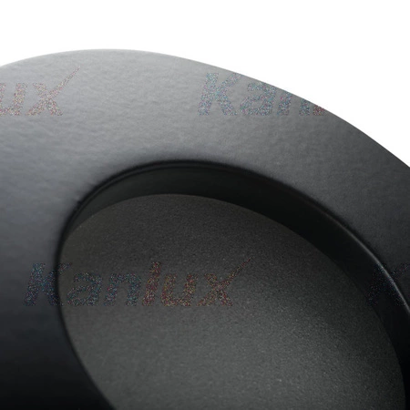 Oprawa sufitowa łazienkowa halogenowa szczelna QULES GU10 czarna Kanlux