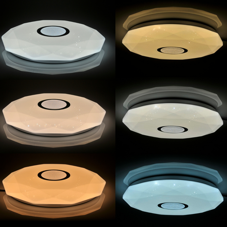 Plafon LED Oprawa lampa Sufitowa DIAMOND 36W 3060lm 50cm GOLDLUX (Polux) + pilot 3000K-6500K