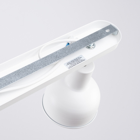 Lampa Sufitowa Oprawa Natynkowa Reflektor 2x E27 Ruchoma Geometryczna Biała Industrialna Elba Sollux