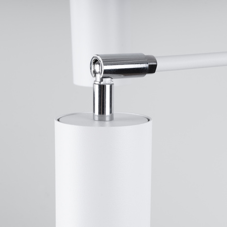 Lampa Sufitowa Wisząca Zwis 6x GU10 Żyrandol Tubularna Biała Nowoczesna Lemmi Sollux