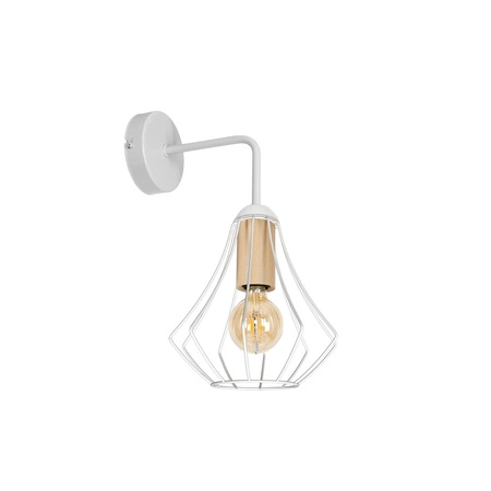Lampa Ścienna Kinkiet WILL Biała 1xE27 Milagro