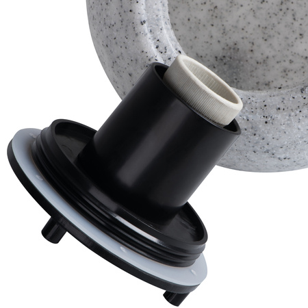 Lampa Ogrodowa Zewnętrzna Wbijana STONO KAMIENNA KULA E27 IP65 30cm Szara KANLUX
