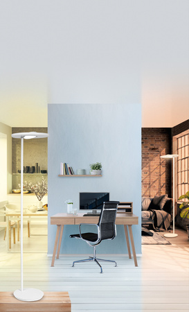 Lampa Podłogowa Stojąca LED 41W 2000lm CCT Ściemnialna Biały SMART+ WiFi Sun@Home Ledvance