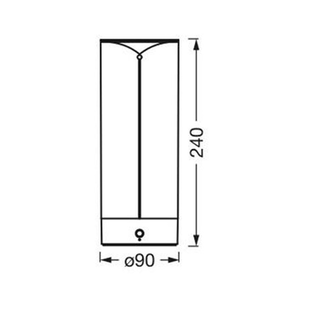 Lampa LED Filament Dekoracyjna Stołowa z Uchwytem USB Ściemnialna 1.2W 2700K LEDVANCE