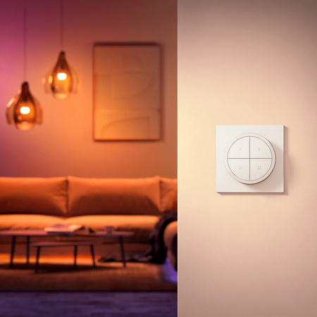 Pilot Przełącznik Ścienny Ściemniacz Biały Philips Hue Tap Dial Switch Bluetooth Zigbee