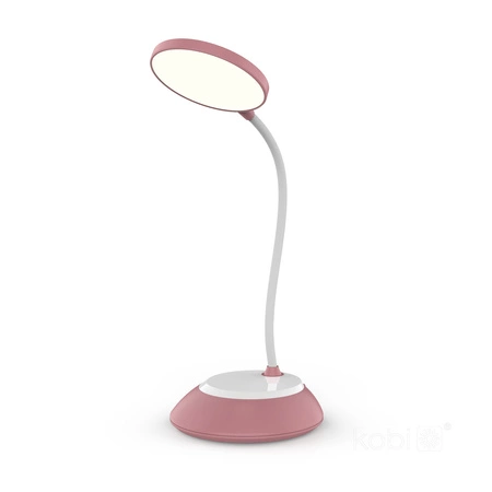 Lampka Biurkowa Stołowa LED 5W 200lm CCT 270° Akumulatorowa Różowa Visua Kobi