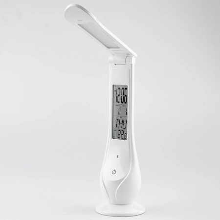 Lampka Biurkowa Nocna LED 4W 5000K USB Ekran Wyświetlacz Dotykowa Ściemnialna IDA