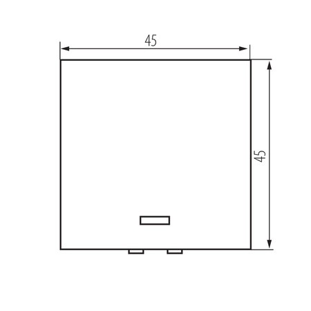 Łącznik Zwierny Jednobiegunowy Podświetlany 16A Kwadratowy Biały BIURO Kanlux