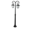 Lampa Ogrodowa Latarnia 2xE27 Wysoka 141CM Czarna VT-738 V-TAC