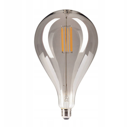 Żarówka LED E27 A165 6W=60W Smoky 560lm 2500K Biała Ciepła 360° Filament