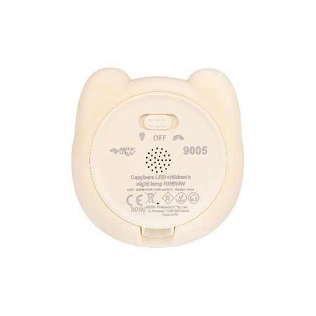 Lampka Nocna Dekoracyjna Kapibara Dziecięca LED 2.5W 18lm 3000K Ciepła RGB 360° Brązowa Masterled