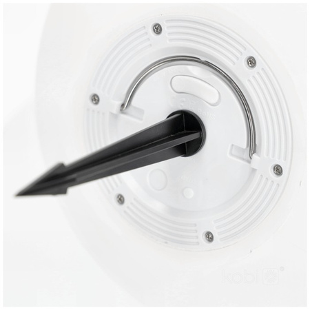 Lampa Solarna Ogrodowa LED 3000K + RGB Wbijana Naziemna Ozdobna Kulka Szpikulec 30cm KOBI