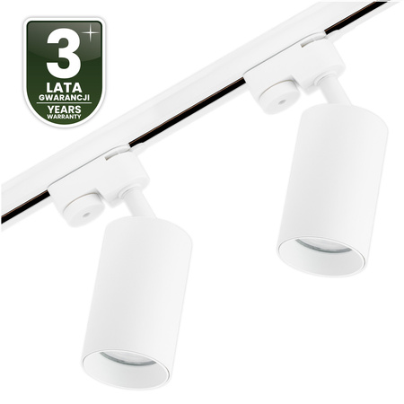 Zestaw Szyna Oświetleniowa Szynoprzewód 1m + 2x Reflektor Szynowy SAGI GU10 Biały LUMILED