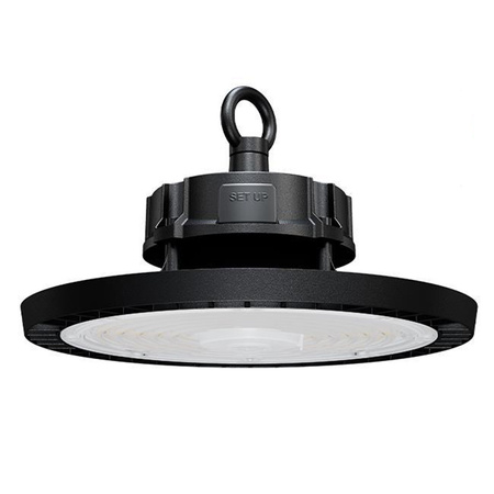 Lampa LED Przemysłowa High Bay 150W 22500lm 4000K Neutralna 90° Ściemnialna Czarny IP65 Masterled