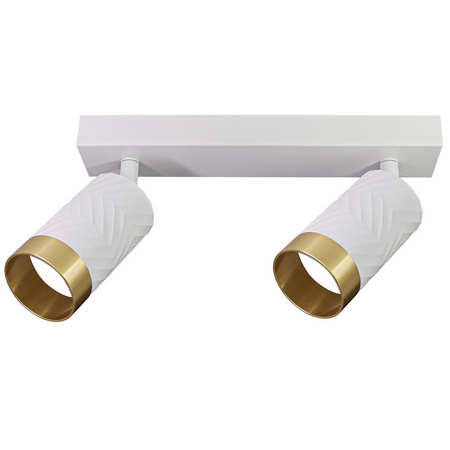 Lampa Listwa Oprawa Sufitowo-Ścienna LED 2 x GU10 ARRAS Biały GOLDLUX (Polux)