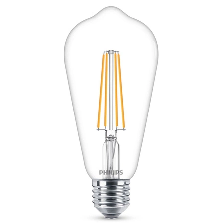 Żarówka LED Edison E27 ST64 4.3W = 40W 470lm 2700K Ciepła Filament PHILIPS