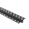 Profil Aluminiowy LED do Płyt GK Gipsowych REGIPS Wpuszczany Podtynkowy Czarny 2m z Kloszem Czarny do Taśm LED + Zaślepki seria GPW Ecolight