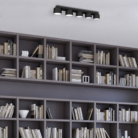 Lampa Sufitowa DIXIE Czarna 5xGX53 Milagro