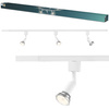 Zestaw Szynowy Lampa Sufitowa Szynoprzewód 1m + 3x Reflektor Szynowy LED GU10 Jednofazowy Biały EasyLink Tobia Philips