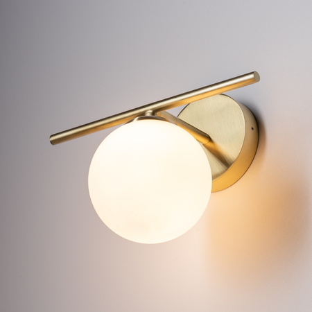 Kinkiet Ścienny Lampa Natynkowa G9 Złota Wodoodporna Łazienkowa IP44 Nowoczesna ARALIA 10527 Nowodvorski