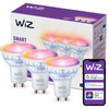 3x Żarówka LED GU10 Reflektor PAR16 4.7W = 50W 345lm 2200-6500K RGB + TW Inteligentna SMART WiFi Bluetooth Aplikacja WiZ