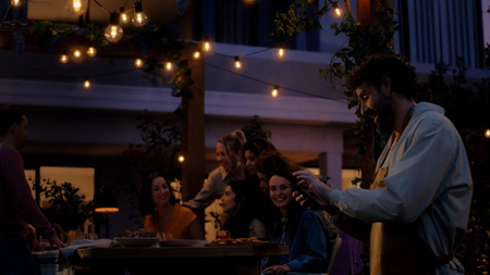 Girlanda Ogrodowa Zewnętrzna 21m IP65 30LED RGB SMART Inteligentna Bluetooth ZigBee White and Color Ambiance Festavia Philips HUE