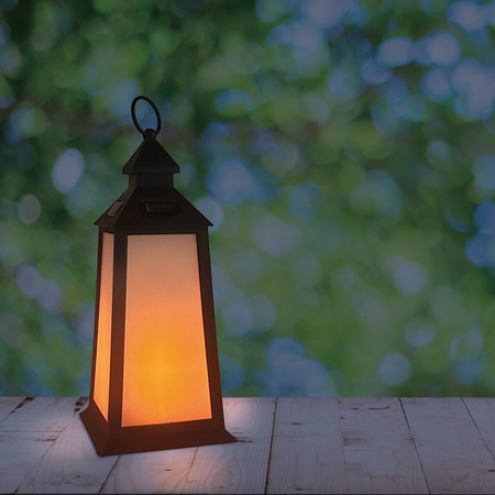 Latarenka Solarna Lampka LED Wisząca Ogrodowa Lampion IP44 Efekt Płomienia