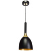 Lampa wisząca czarno złota MiLAGRO 1xE27 CLARK