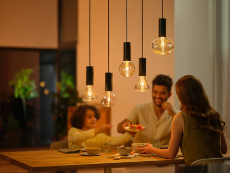 Żarówka LED E27 Kula G125 6.8W = 60W 500lm 2000-6500K CCT + RGB FILAMENT SMART Inteligentna Bluetooth ZigBee White and Color Ambiance Philips HUE