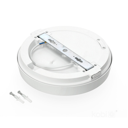 Plafon LED Łazienkowy Sufitowy Natynkowy 12W 1260lm 4000K 120° Biały IP65 Nairos Kobi