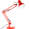 Lampka Biurkowa Kreślarska Stołowa E27 TOBI Czerwona Lumiled + uchwyt na blat