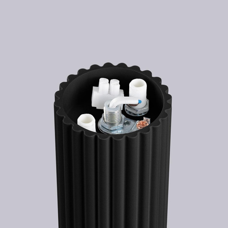 Lampa Łazienkowa Oprawa Natynkowa Sufitowa G9 Okrągła Czarny Nowoczesna Matowa IP44 Halo Sollux