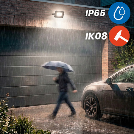 Naświetlacz LED ZONER 20W 1800LM 4000K IP65 Czarny LUMILED