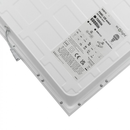 Panel LED 60x60 Kaseton Wpuszczany Podtynkowy 60W 5100lm 3000K Ciepła Biały Backlit Ecolight