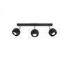 Lampa Sufitowa Oprawa Natynkowa Reflektor 3x GU10 Ruchoma Minimalistyczna Kulista Czarna Nowoczesna Oculare Sollux