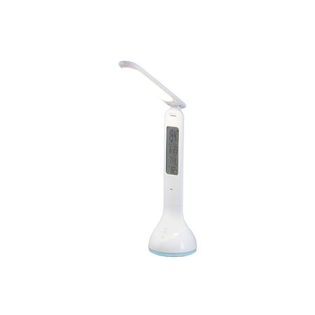 Lampa Stołowa Biurkowa Nocna Dekoracyjna Oprawa Oświetleniowa 4W 253lm 4000K RGB Biały Nowoczesny Justin 1515 Rabalux