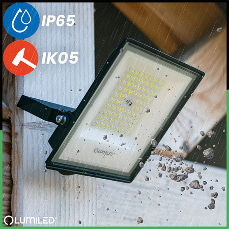 Naświetlacz LED Zewnętrzny BRIGHT Wodoodporny 50W 5500lm 4000K IP65 LUMILED