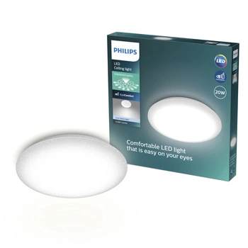Lampa Sufitowa Plafon LED 20W 2300lm 4000K Neutralna Efekt Gwiazd Moire CL200 Philips
