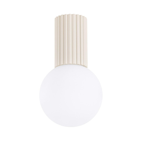 Lampa Łazienkowa Oprawa Natynkowa Sufitowa G9 Okrągła Beżowa Nowoczesna Matowa IP44 Halo Sollux