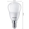 4x Żarówka LED E14 Kulka P45 4.9W = 40W 470lm 2700K Ciepła Essential Philips