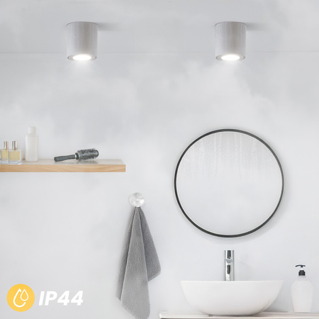 Oprawa Natynkowa HALOGENOWA Spot Tuba Stała EGIO GU10 LUMILED Okrągła IP44 Hermetyczna Biała 83mm